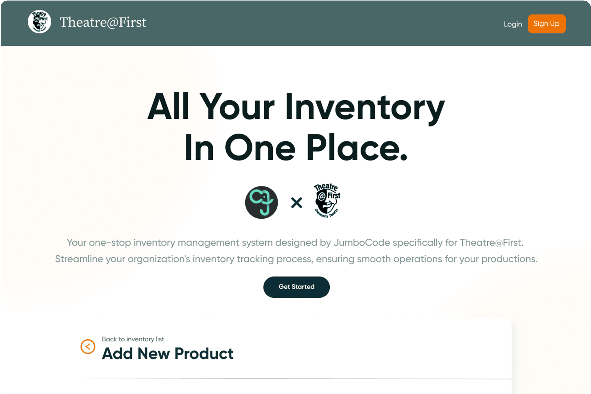 Theater@First Project Page Image